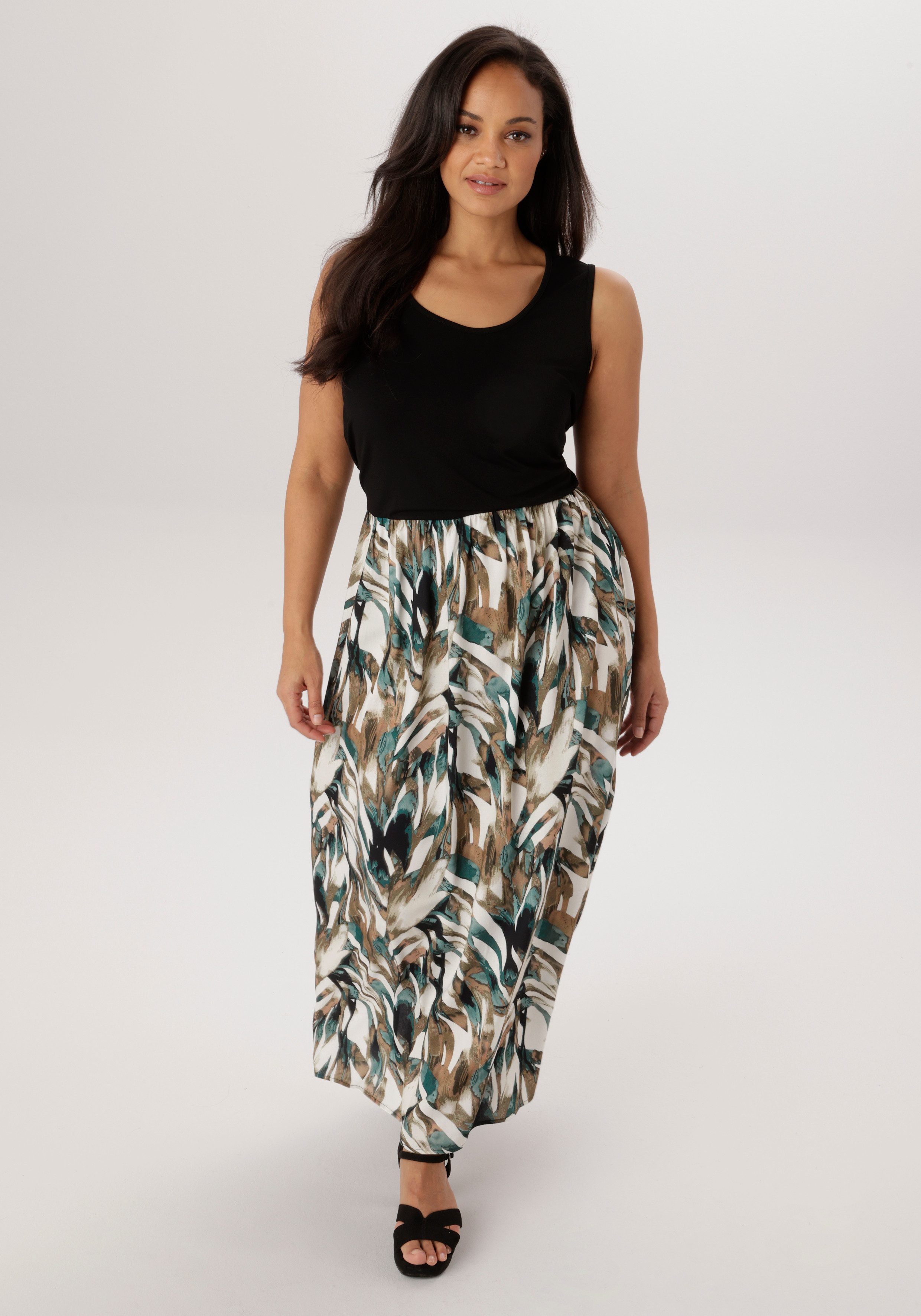 Aniston PLUS Jerseykleid in 2-in-1-Optik