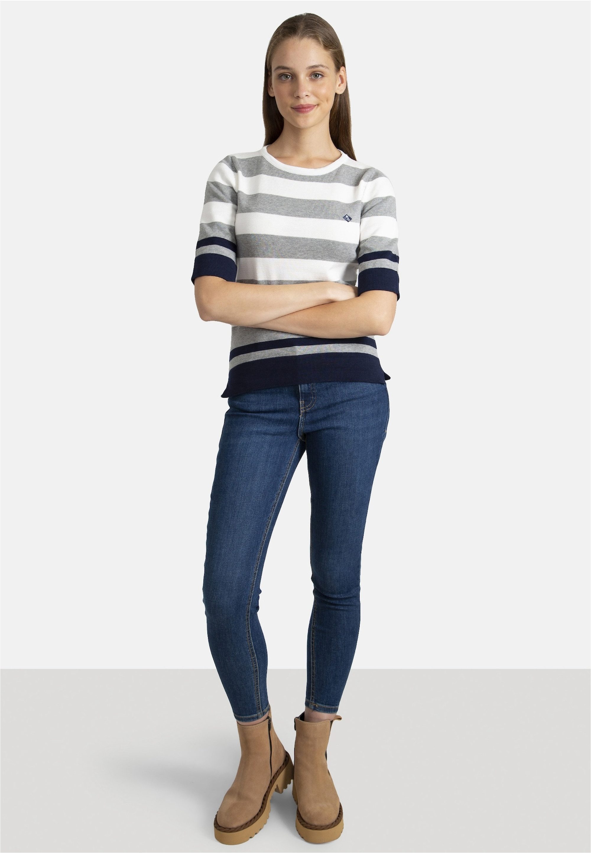 SIR RAYMOND TAILOR Strickpullover Pilar im gestreiften Design