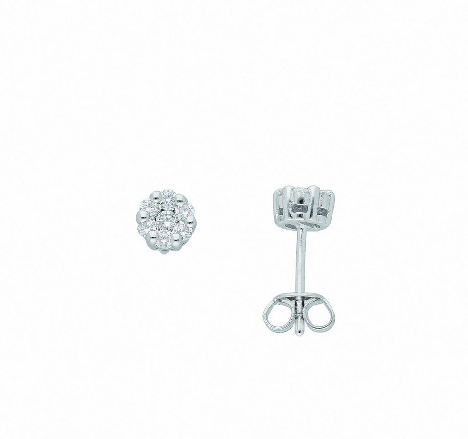 Adelia´s Paar Ohrhänger Damen Silberschmuck, Silberschmuck für Damen, Maße  - Ø 5,5 mm