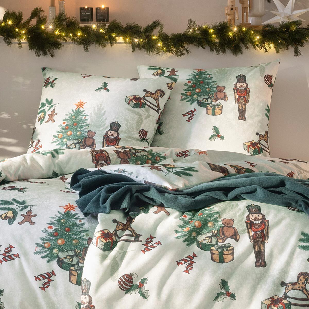 Estella Bettwäsche Nussknacker, Flanell, 2 teilig