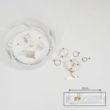 hofstein Hängeleuchte »Spano« Hängelampe rund in Weiß aus Metall, ohne Leuchtmittel, 3xE27 je 60 Watt
