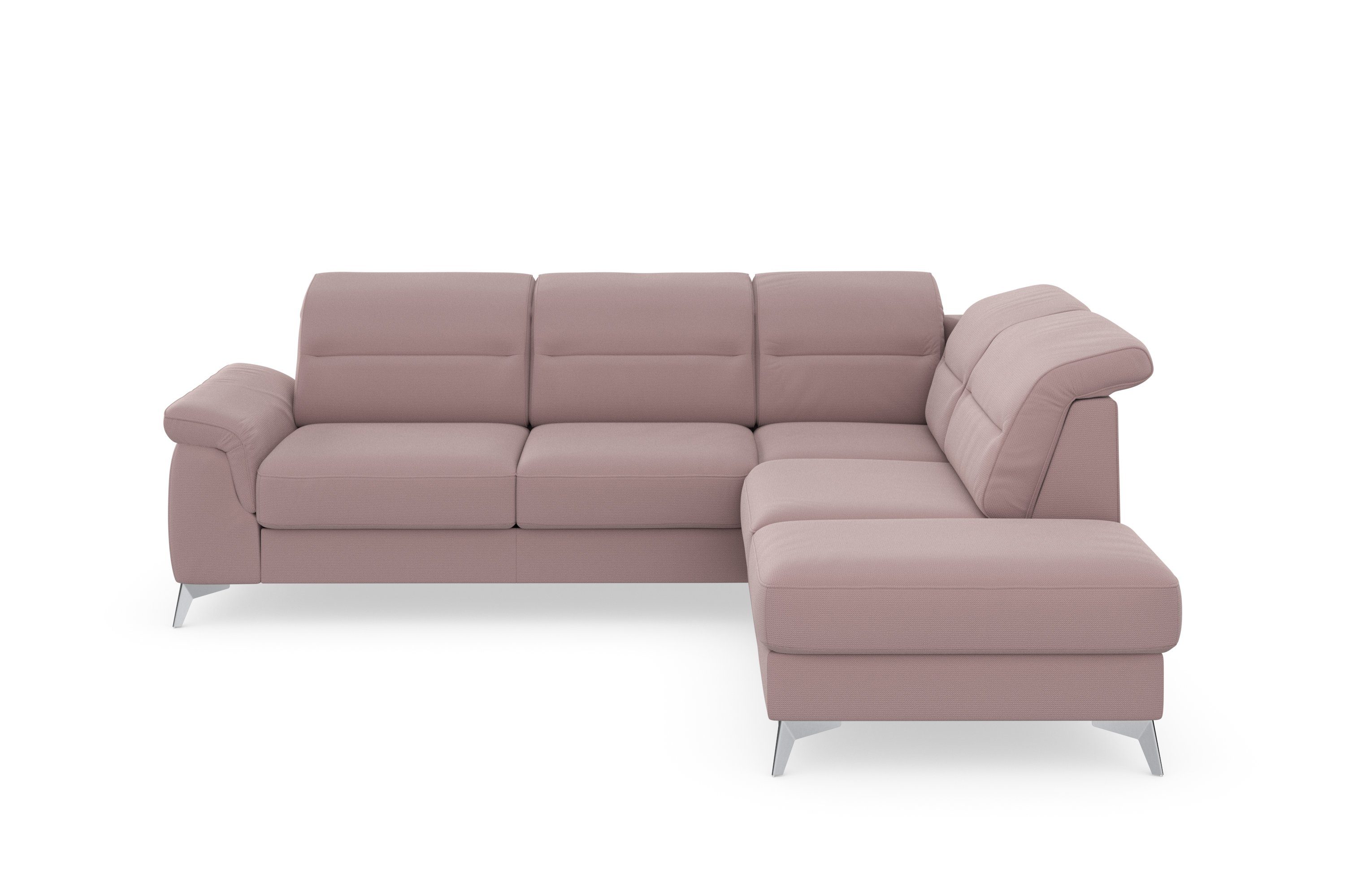 sit&more Ecksofa Sinatra, mit mane, Kopfteilverstellung und optional mit Armteilfunktion