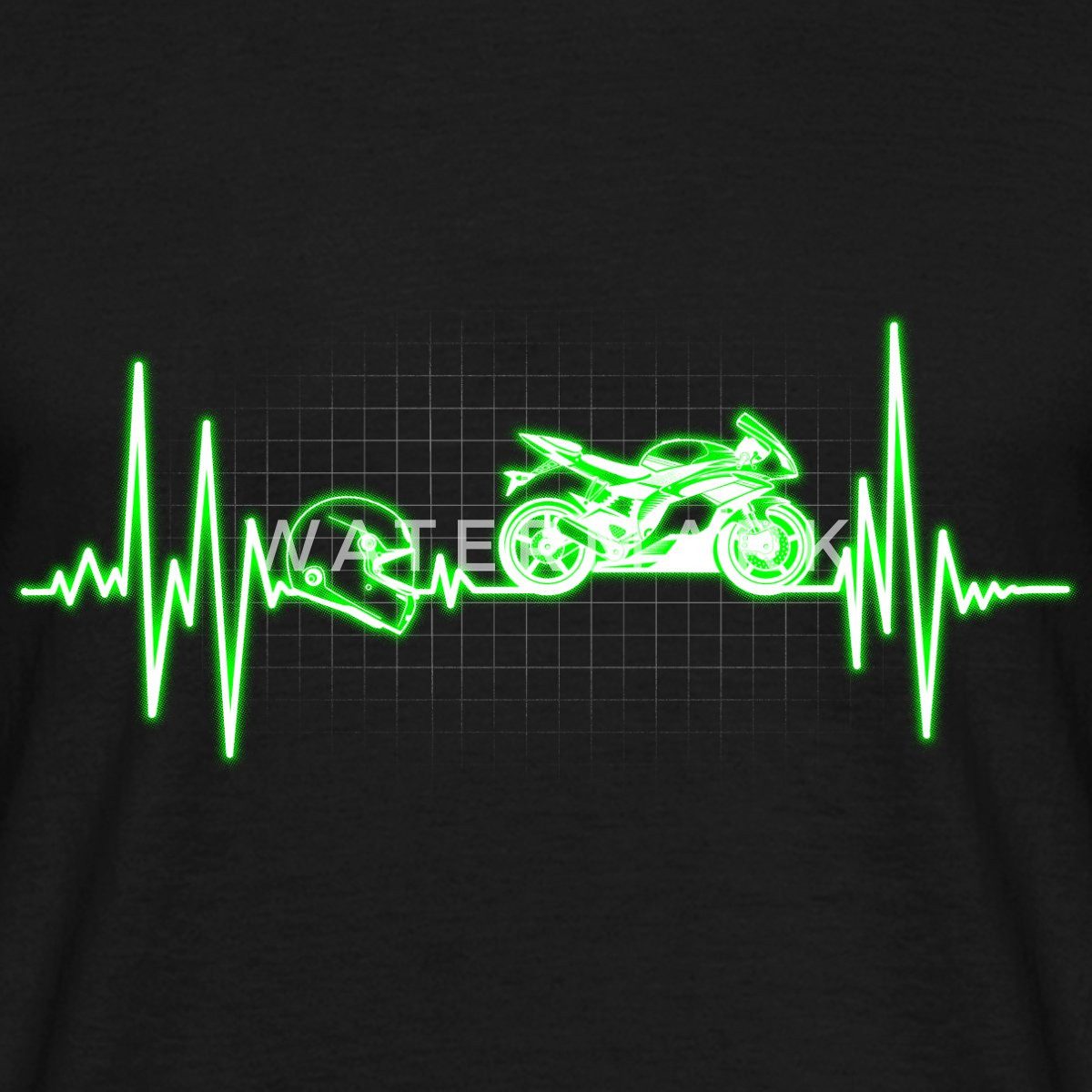Spreadshirt T-Shirt Biker Herzschlag Motorrad Männer günstig online kaufen