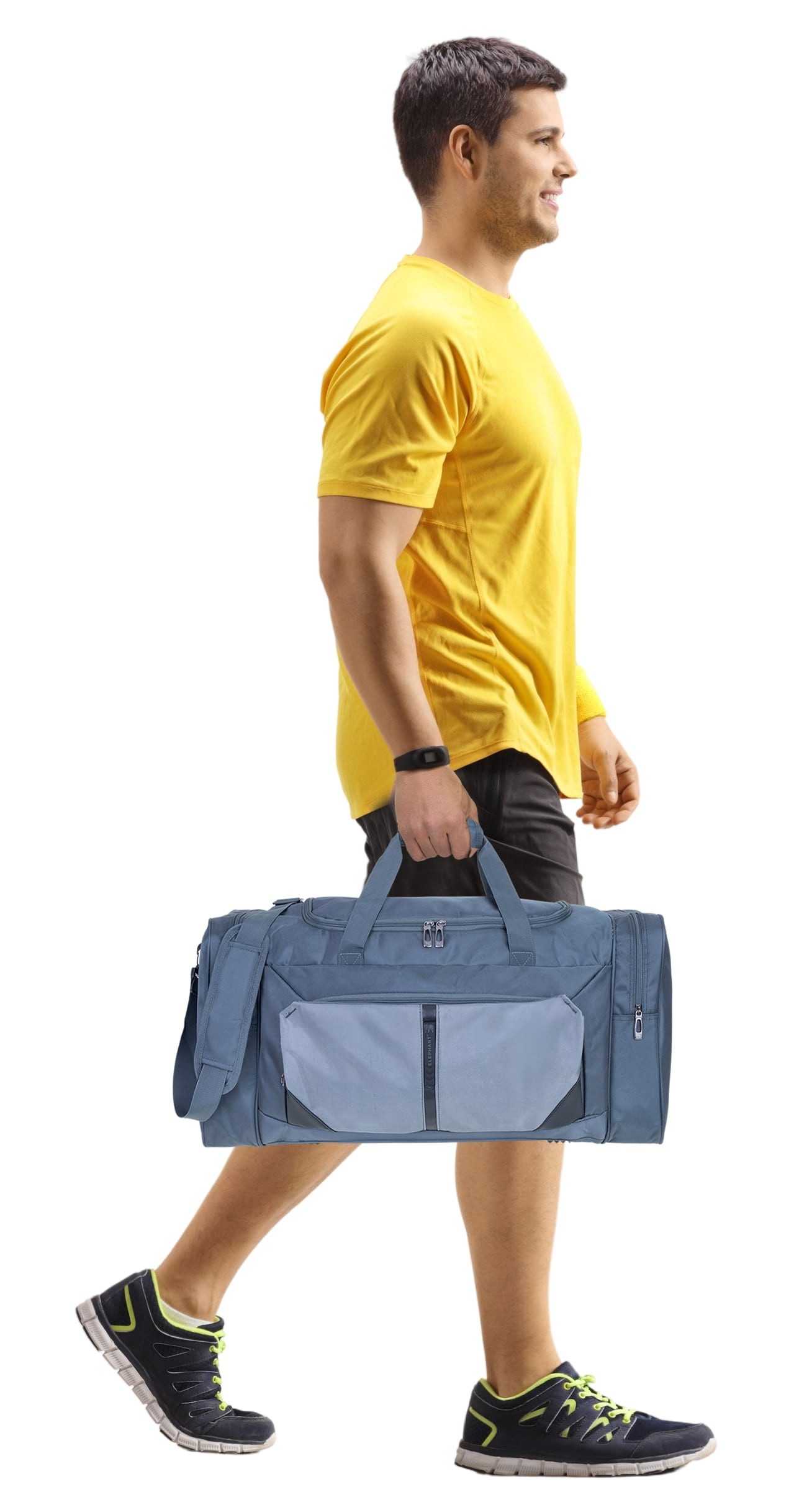 ELEPHANT Sporttasche Reisetasche Sport Tasche Sauna Fitness Force L 52 cm, 40 L Damen Herren Handgepäck Arbeit Fußball + Trinkflasche