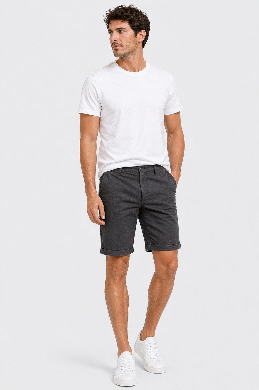 Smith & Solo Chinoshorts Kurze Hosen Herren, Baumwolle Shorts Männer Sommer Elasthan, Bermuda, Casual