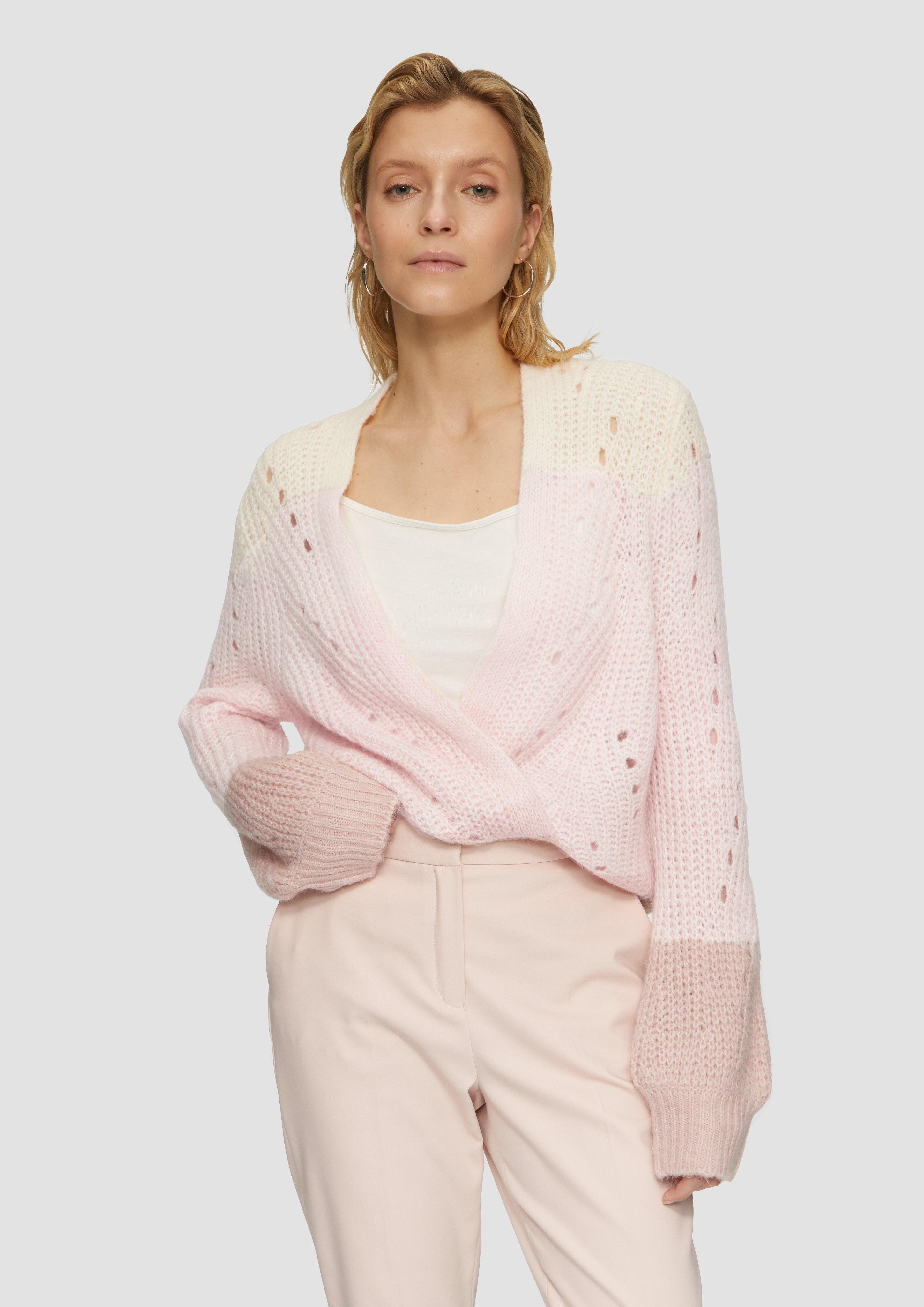 s.Oliver BLACK LABEL Strickjacke Alpakamix-Cardigan mit günstig online kaufen