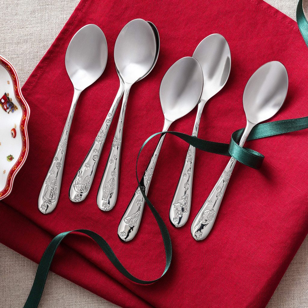 Villeroy & Boch Teelöffel Toy's Delight Kaffeelöffel-Set, 6tlg. (6 Stück), Edelstahl, 6 Stck, spülmaschinenfest