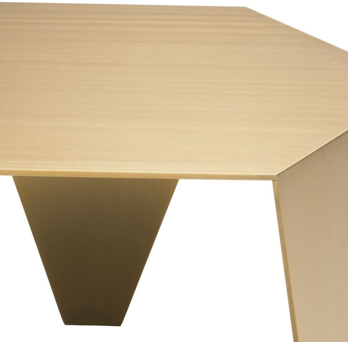 Casa Padrino Beistelltisch Luxus Edelstahl Eckiger 50 Tisch 57,5 34,5 - 6 Qualität x Beistelltisch x Luxus - cm - Messingfarben Möbel H. Luxus