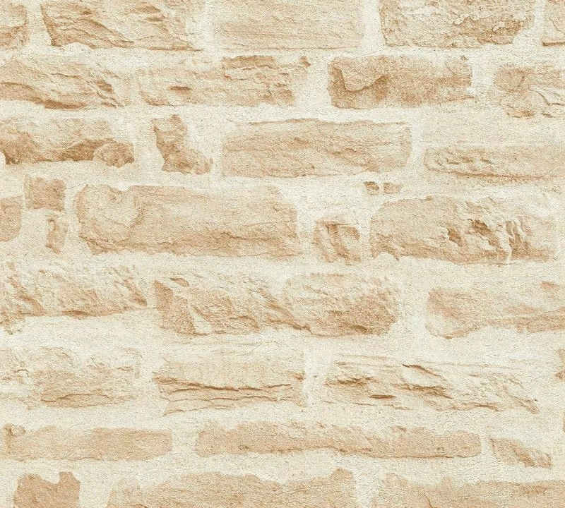 living walls Vliestapete Best of Wood`n Stone, glatt, Steinoptik, realistisch, urban, (1 St), Struktur Tapete Stein