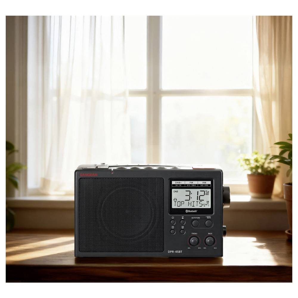 Sangean Tischradio DAB+, AM, FM DAB+, Bluetooth® Schwarz A500563 Radio