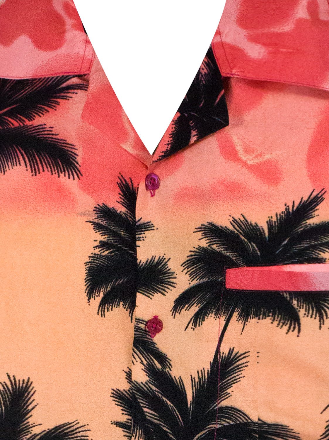 King Kameha Hawaiihemd Beach Eclectic Funky Hawaii-Hemd, Herren, Kurzarm, Front-Tasche