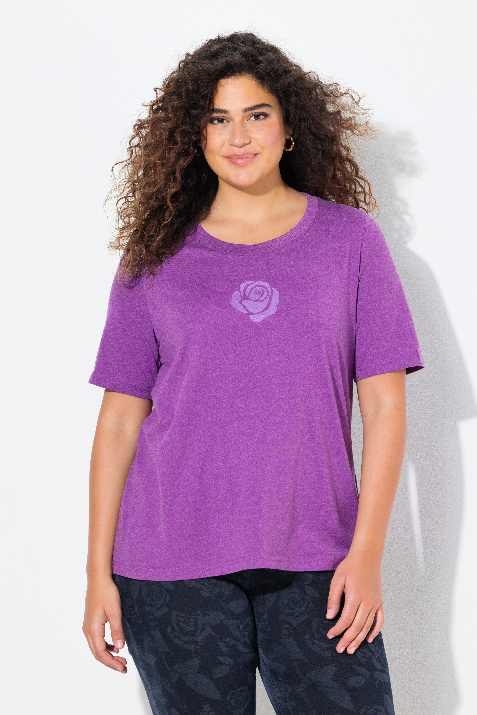 Ulla Popken T-Shirt T-Shirt Rosen Classic günstig online kaufen