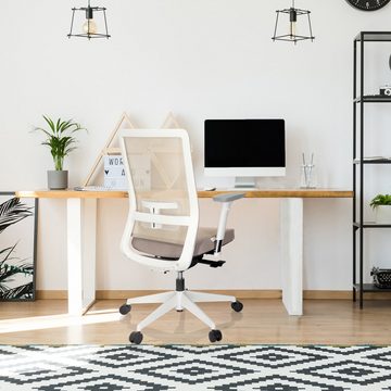 hjh OFFICE Drehstuhl Profi Bürostuhl PURE WHITE Stoff/Netzstoff (1 St), Schreibtischstuhl ergonomisch
