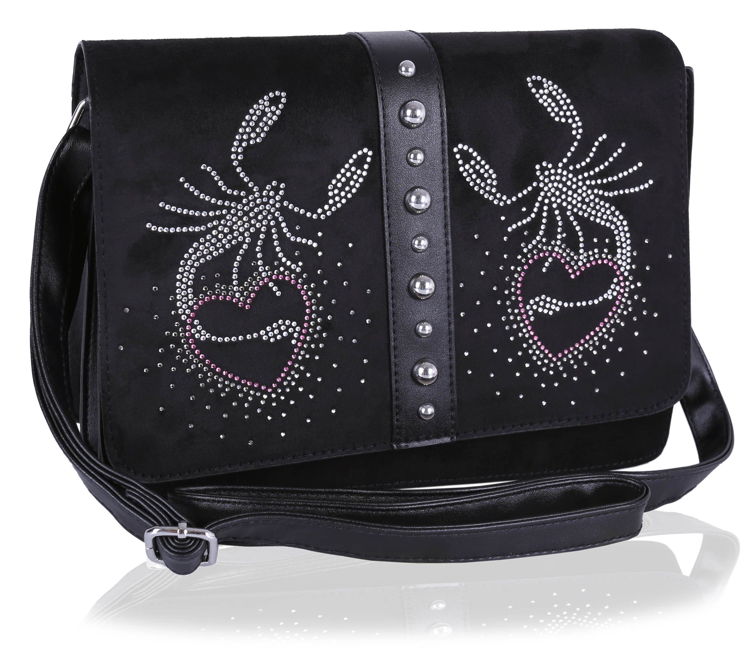 Sarcia.eu Handtasche Schwarze Tasche mit Skorpione