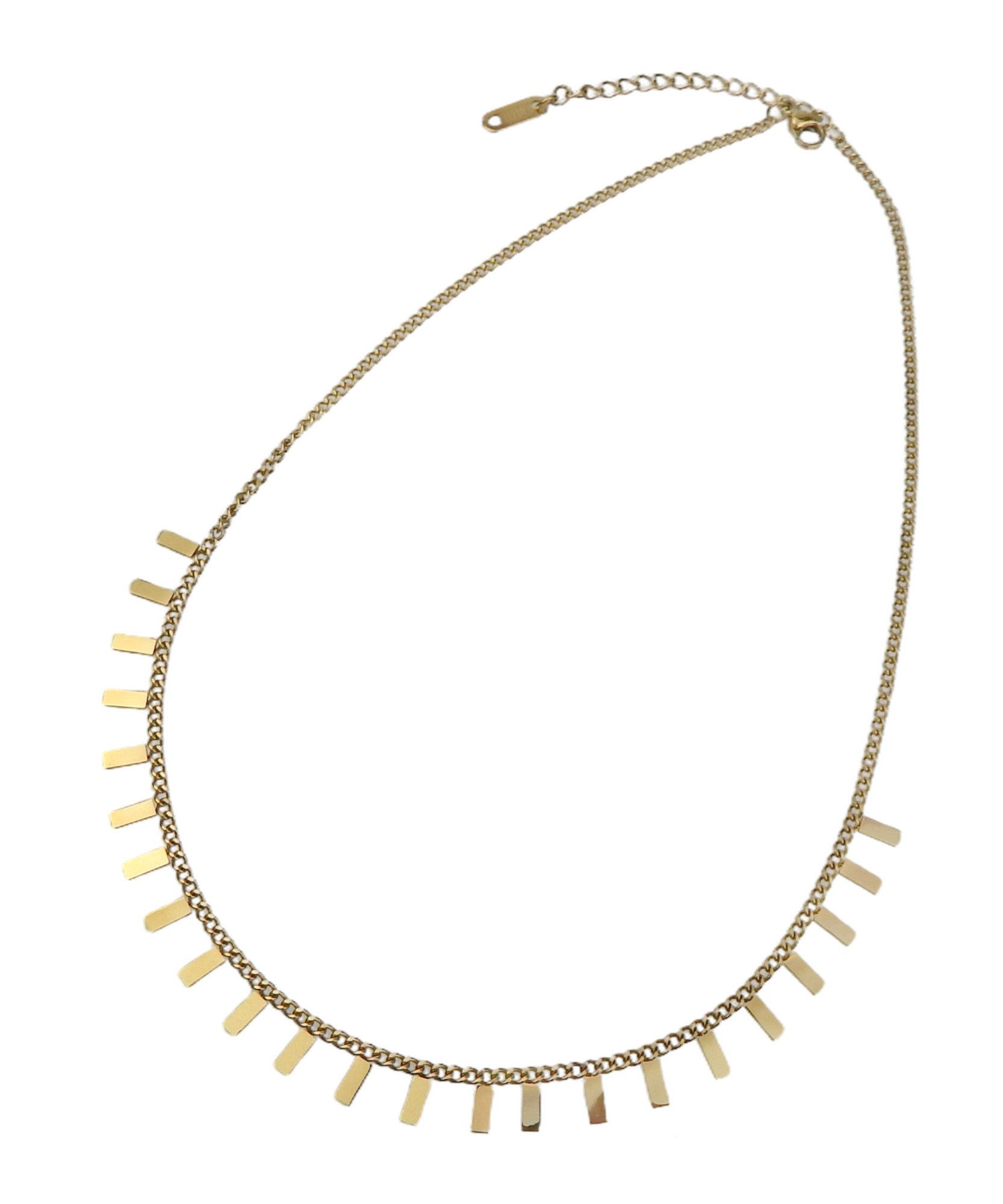 Ella Jonte Choker, kurze Halskette gold Edelstahl Kette in Geschenktüte