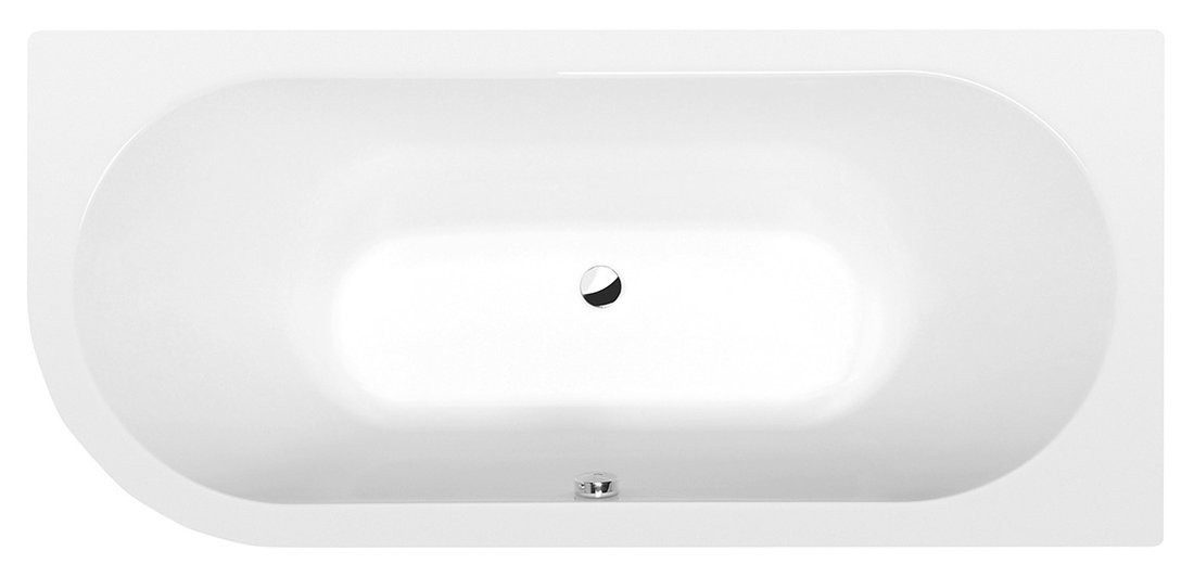 Polysan s.r.o. Eckwanne VIVA R Asymmetrische Badewanne 175x80x47cm, rechts, weiß matt, Polysan-78119-11