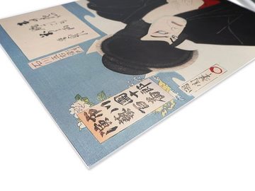GalaxyCat Poster Traditionell japanisches Ukiyo e Wandbild auf Hartschaumplatte, Poste, Ishikawa Goemon, Ukiyo-e Wandbild mit Ishikawa Goemon