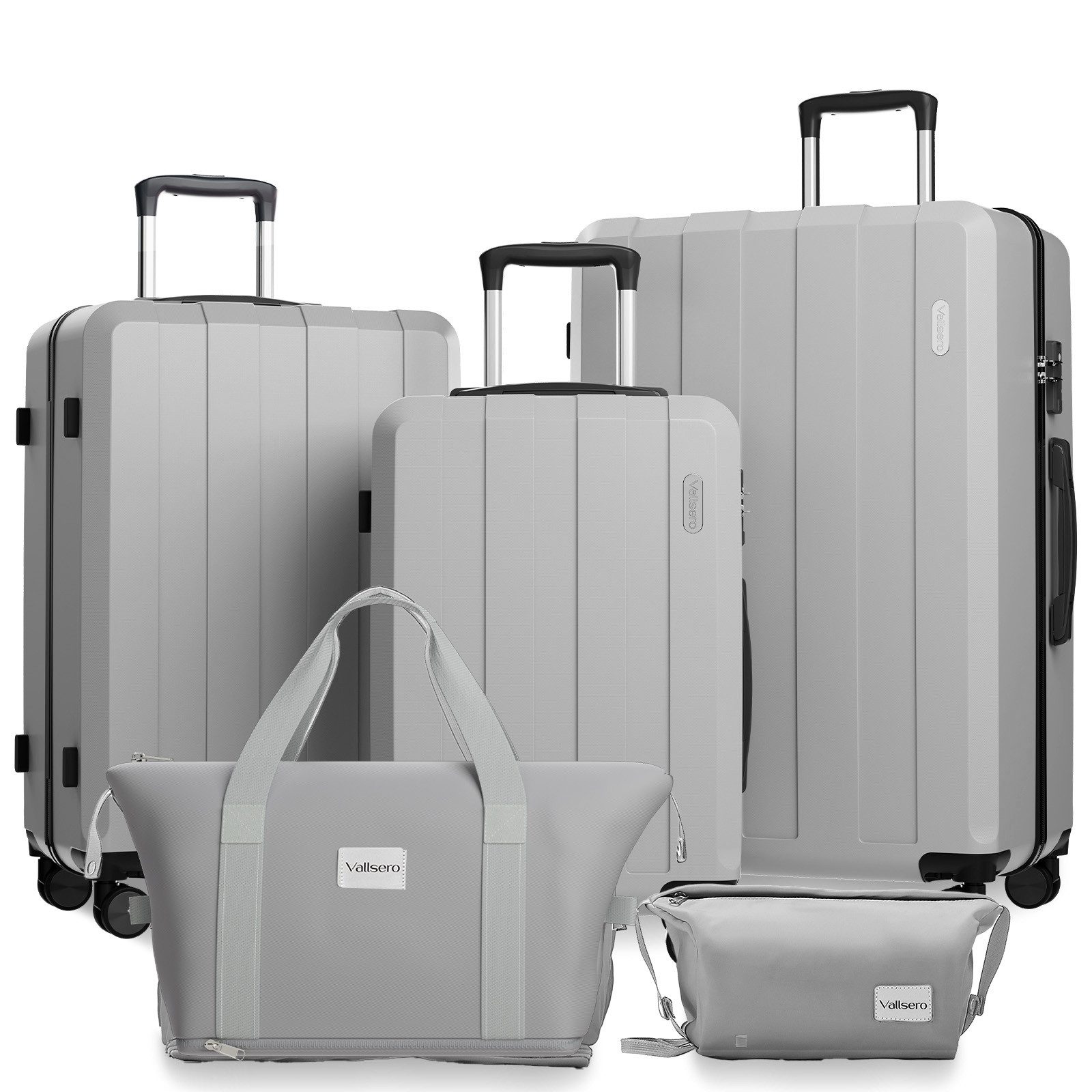 VALLSERO Trolleyset Koffer-Set( M,L,XL) Hartschalen-Koffer, Rollkoffer 5-te günstig online kaufen