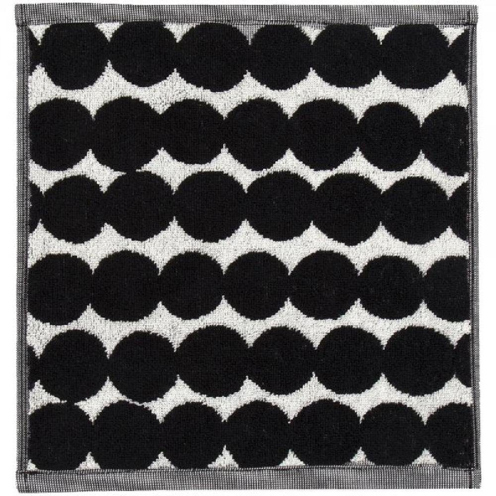 Schwarz-Weiß Mini-Handtuch (30x30cm) Räsymatto Badetücher Marimekko