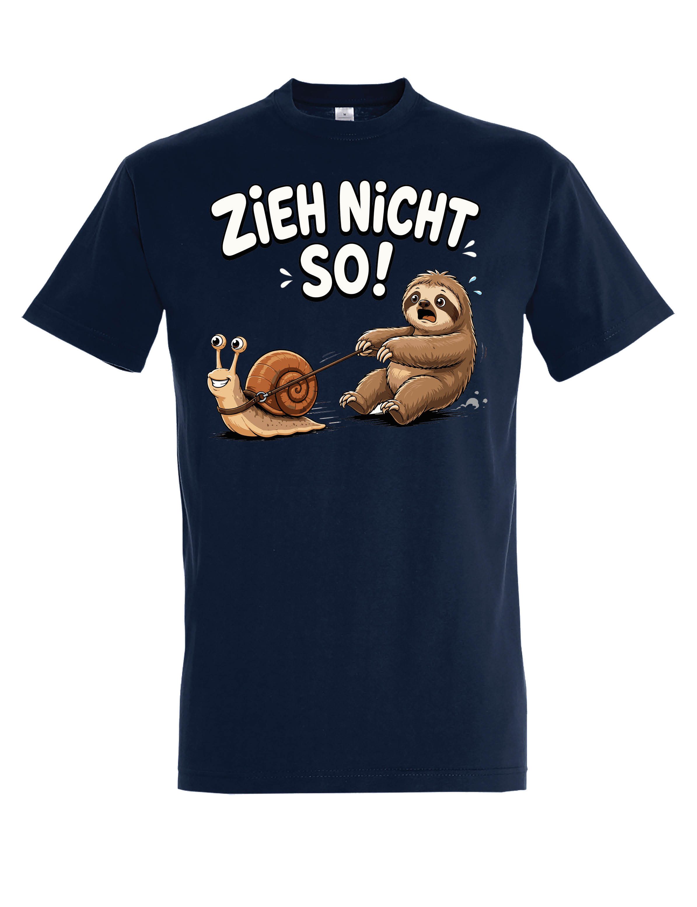 Youth Designz Print-Shirt "Zieh nicht so!" Herren T-Shirt Lustigen Print Statement Geschenk mit witzigen und stylischen Aufdruck für Männer