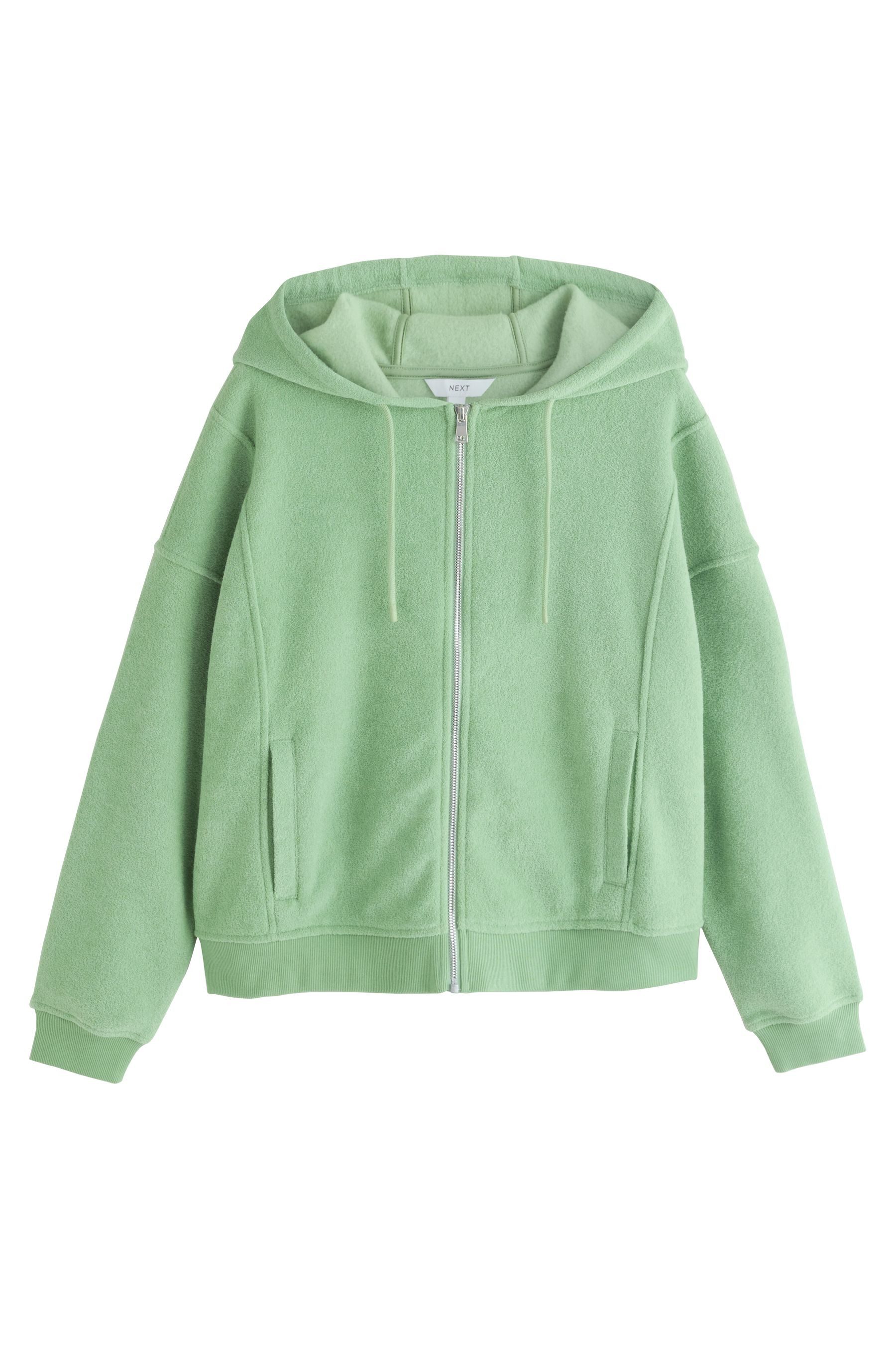 Next Kapuzenpullover Frottee-Hoodie mit durchgehendem Reißverschluss (1-tlg)
