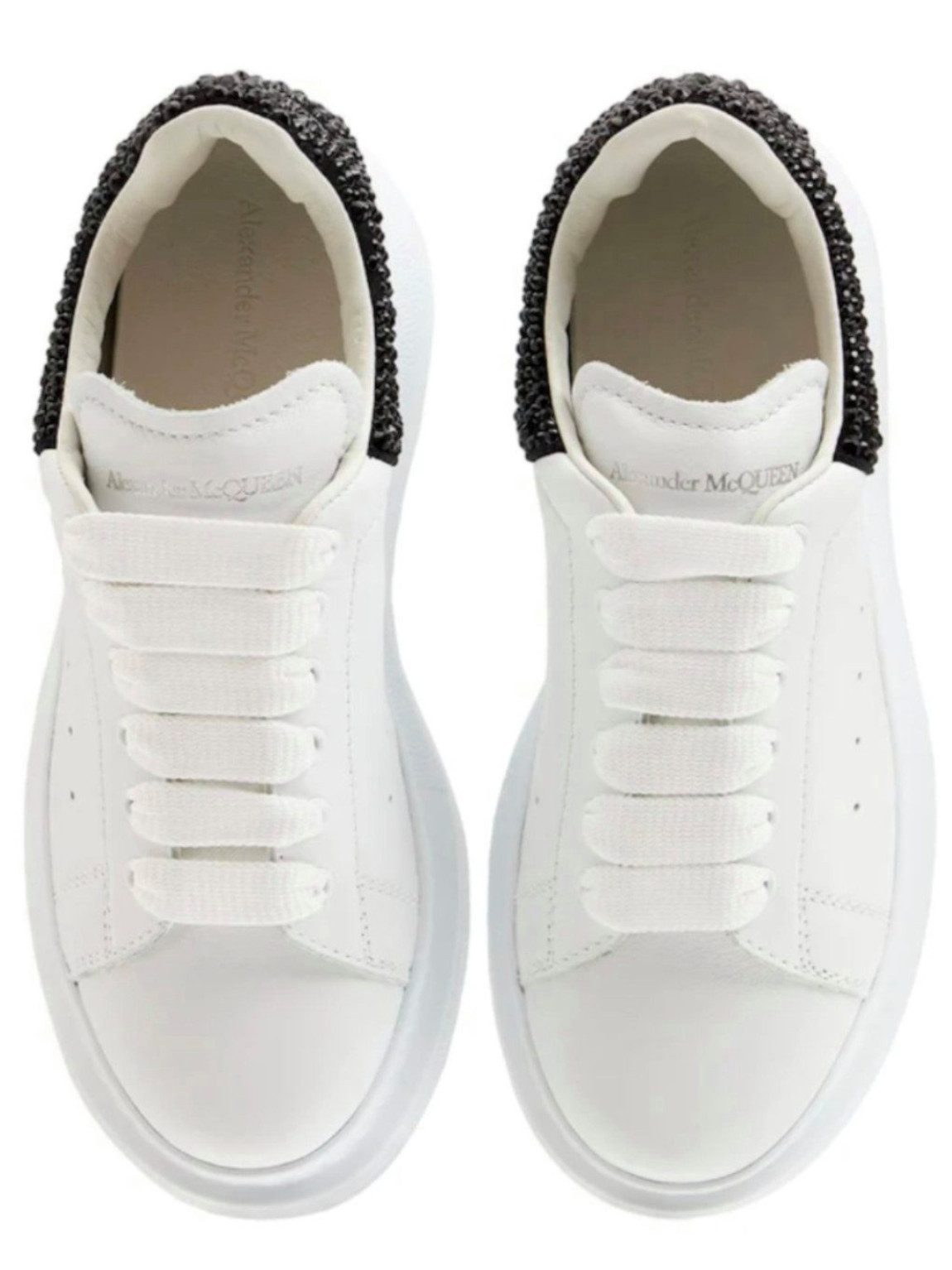 ALEXANDER MCQUEEN Kids Crystal Embellished Oversized Schuhe Sneaker Swarovski Crystal Heel Tab