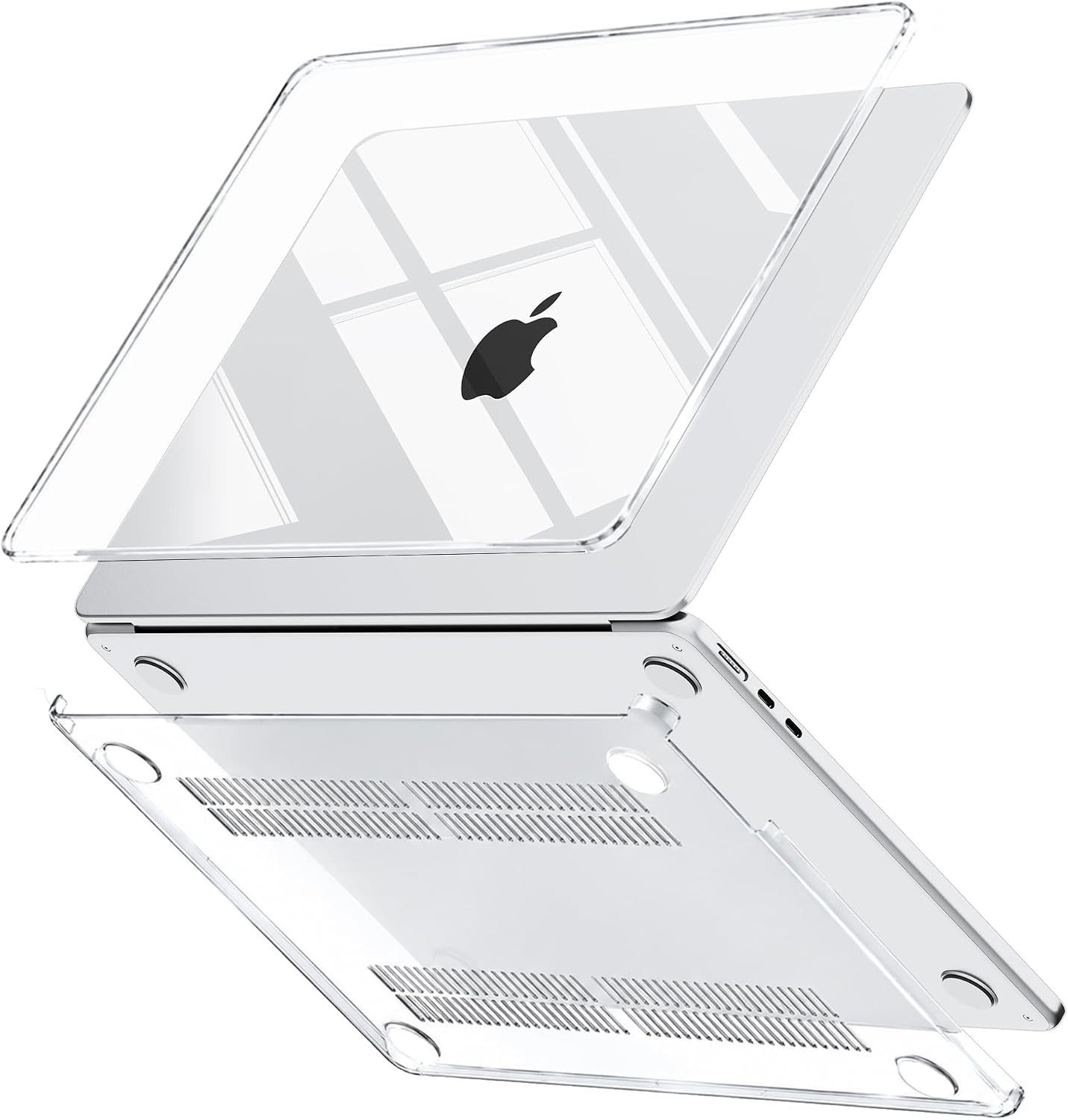 Fyrove Laptop-Hülle Laptop-Hülle für MacBook Air 13,6'' M5 M4 M3 M2 (2026-2022) 13,6 Zoll, Ultradünne Schutzhülle für Mac Book Air 13.6" A3449 A3240 A3113 A2681