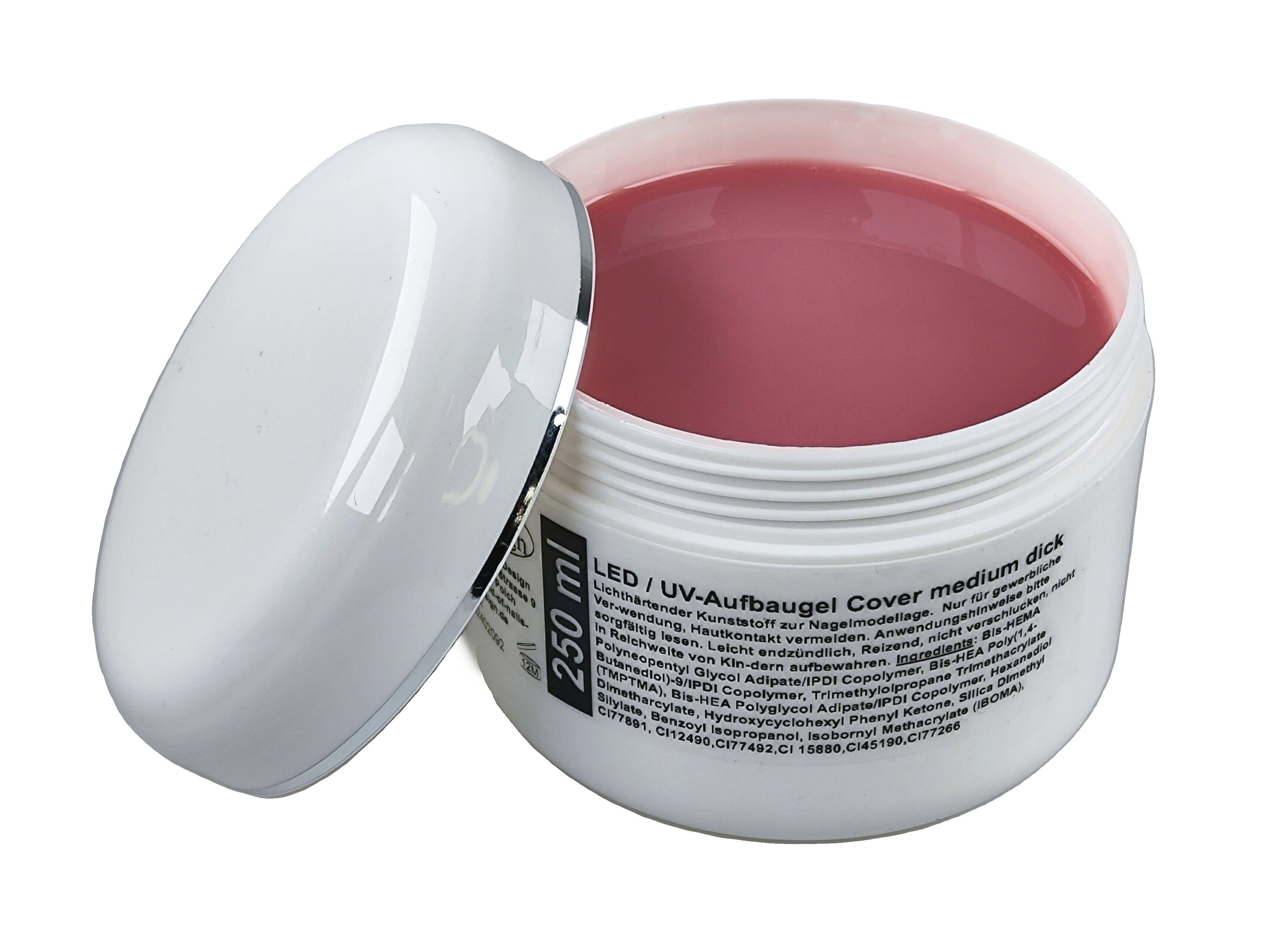 UV-Gel LED / UV-Gel Aufbaugel, 1Phasen, Fiberglas cover milchig, Babyboomer