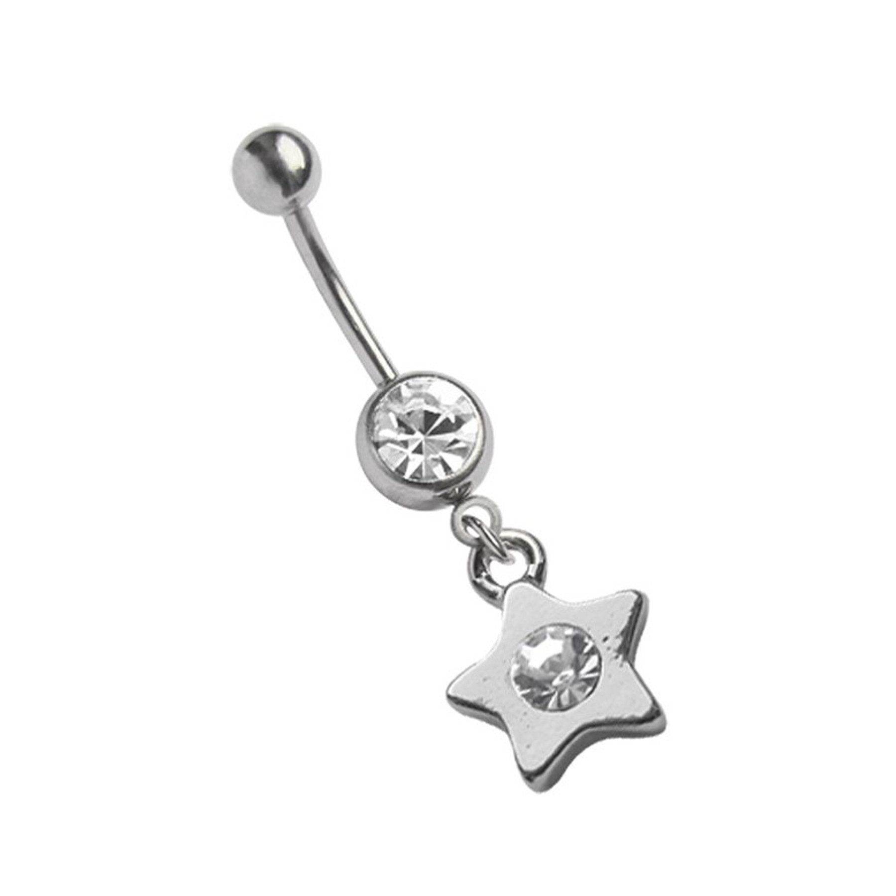 Adelia´s Bauchnabelpiercing Piercing Bauchnabelpiercing, Mit 8 mm Zirkoniakugel