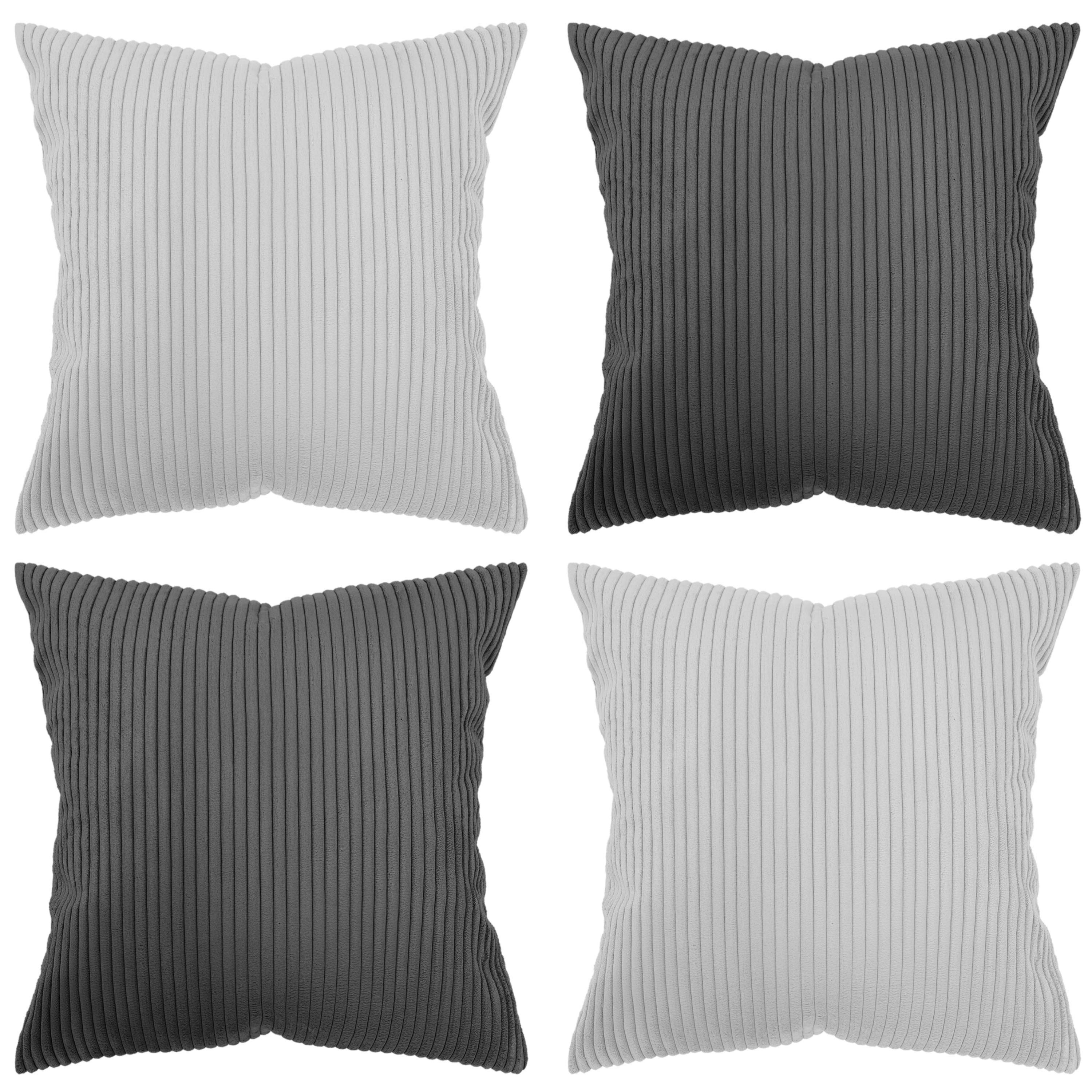 Amilian Kissenhüllen - 4er Set Kissenbezug - Zierkissenbezüge - Kissenbezüg günstig online kaufen