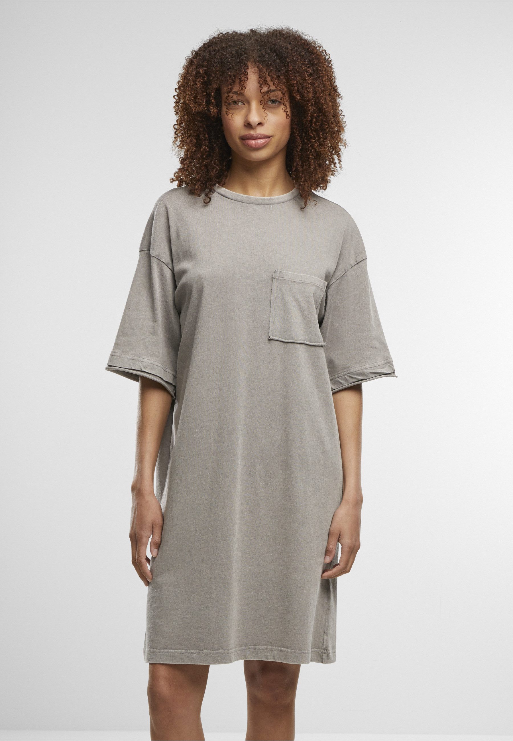 URBAN CLASSICS Shirtkleid Urban Classics Ladies Washed Jersey T-Shirt Dress (1-tlg)