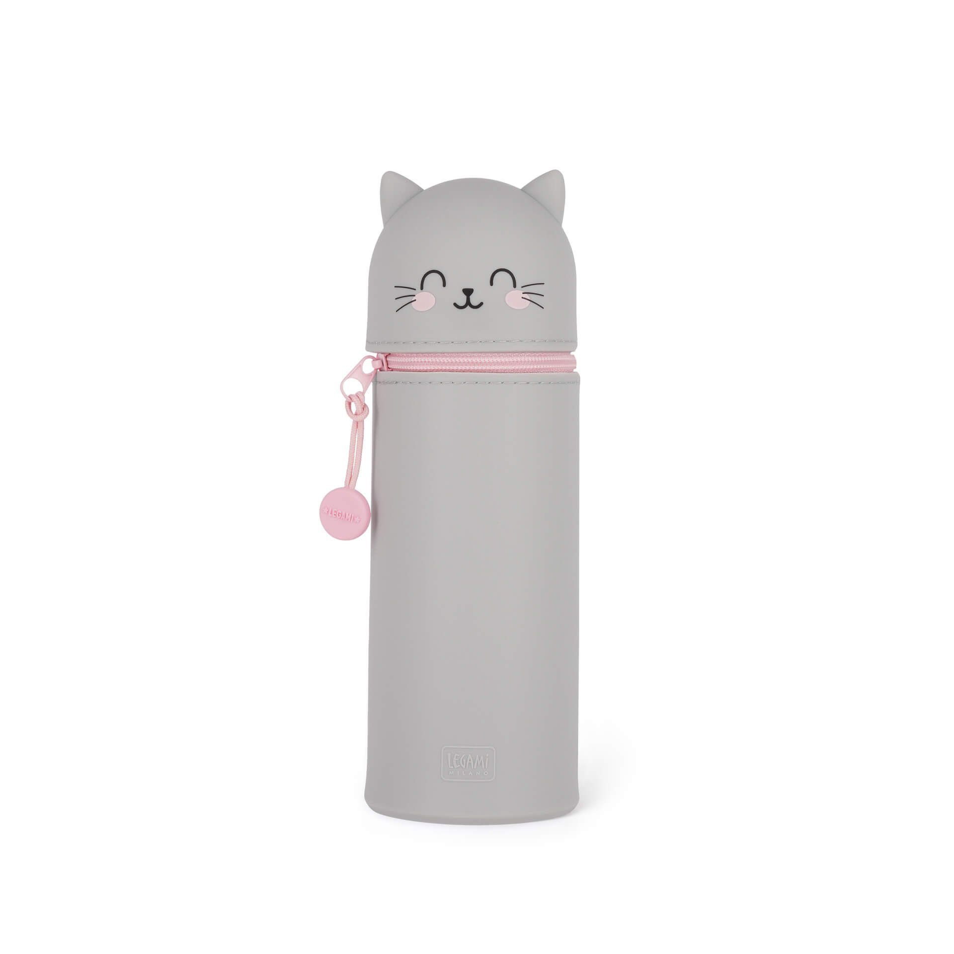 Legami Federmäppchen Federmäppchen Katze 2 in 1 aus weichem Silikon