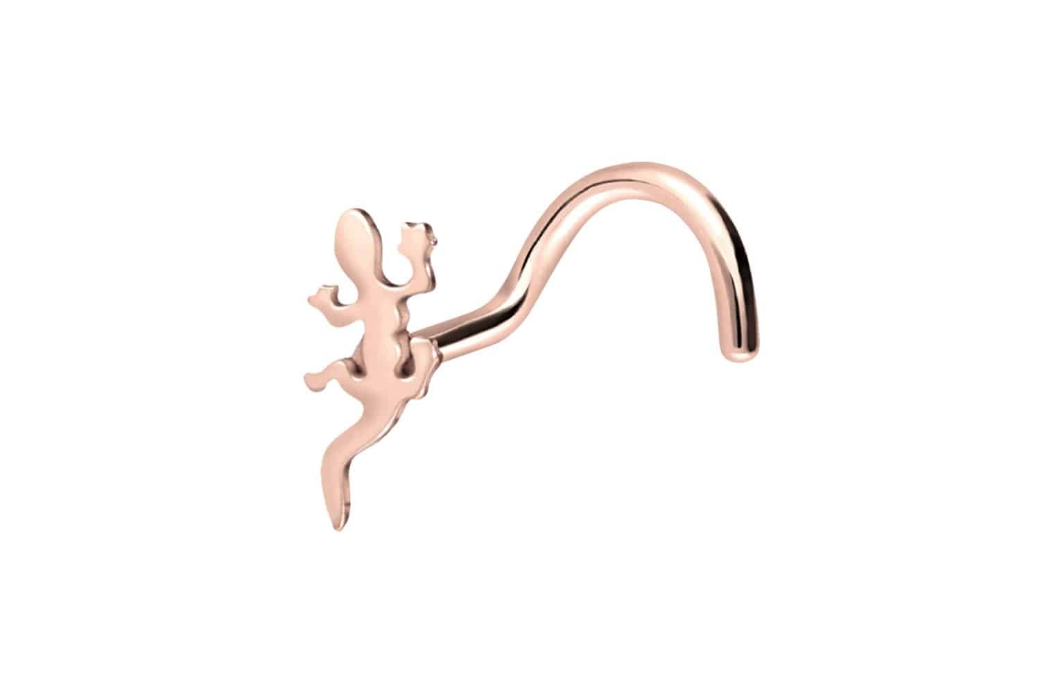 PIERCINGLINE Nasenpiercing Chirurgenstahl Nasenstecker Spirale GECKO günstig online kaufen