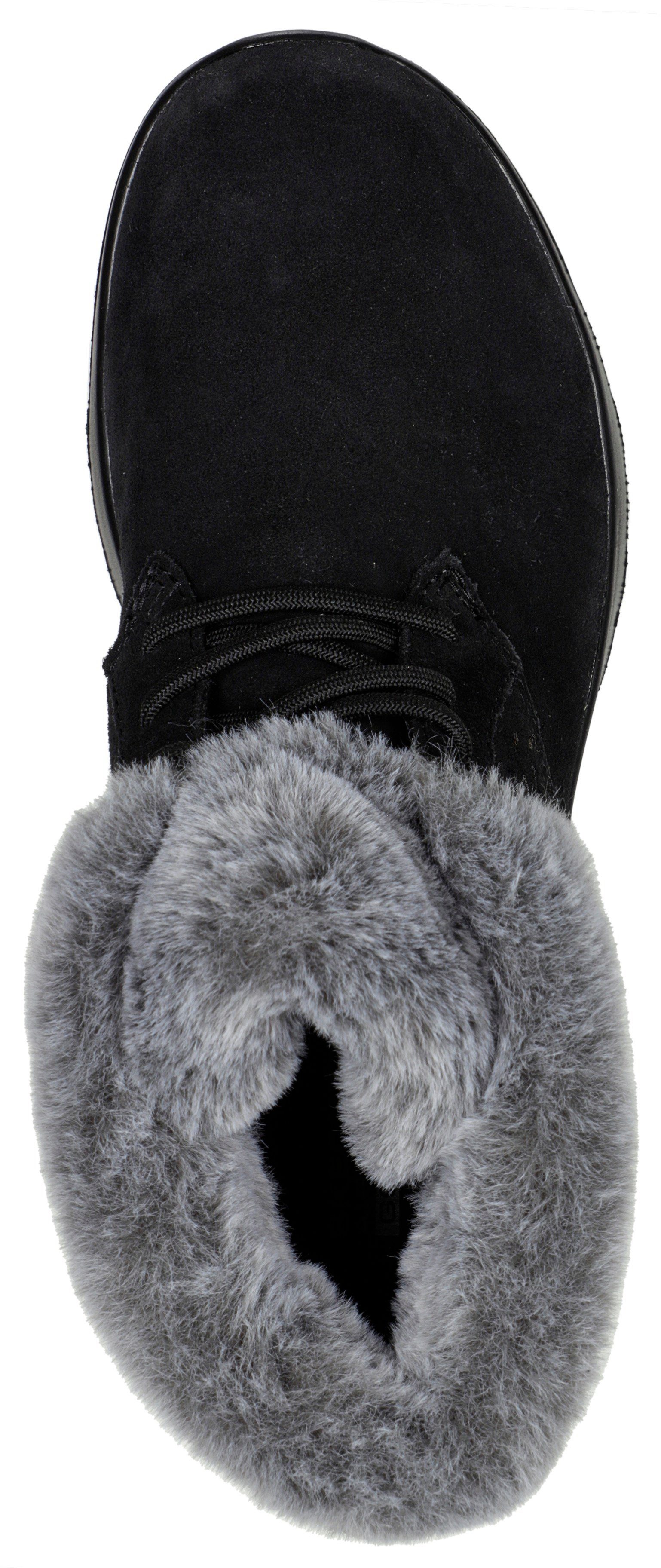 schwarz-grau Winterboots ON-THE-GO Skechers JOY Ortholite PLUSH mit DREAMS -