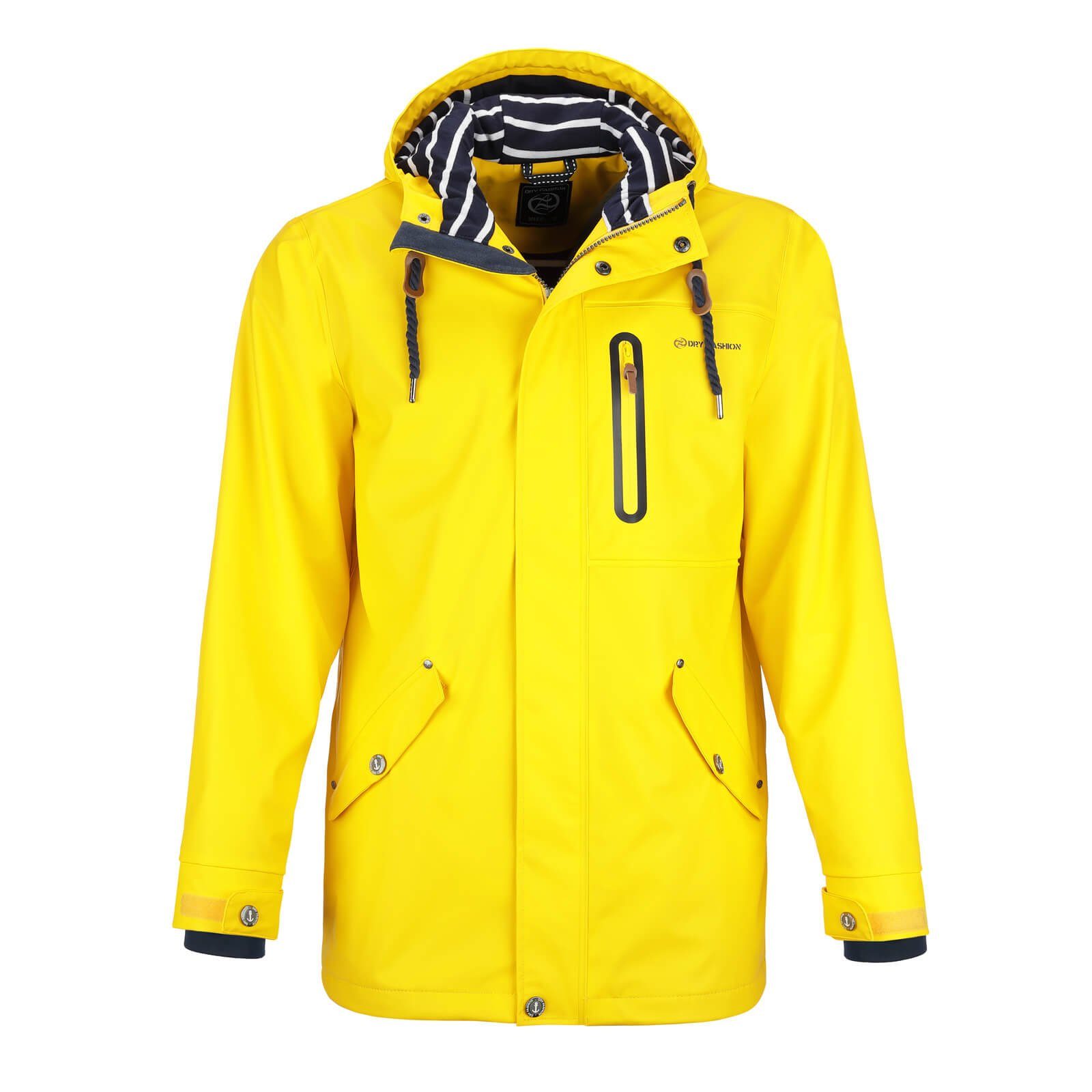 Dry Fashion Regenjacke Lübeck Herren Parka Lübeck mit verstellbarer Kapuze - wasserdicht & winddicht