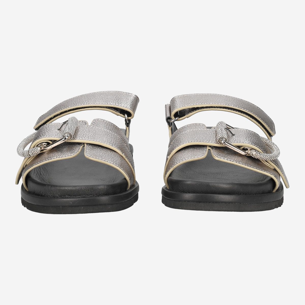 Maripé ERACLE V.5 AMBRA, Sandaletten in Silber für Damen Sandalette