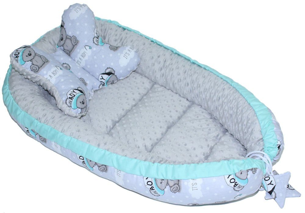 Primawela Bettnestchen Baby MINKY Nestchen Kokon Kuschelnest Kissen Decke S günstig online kaufen
