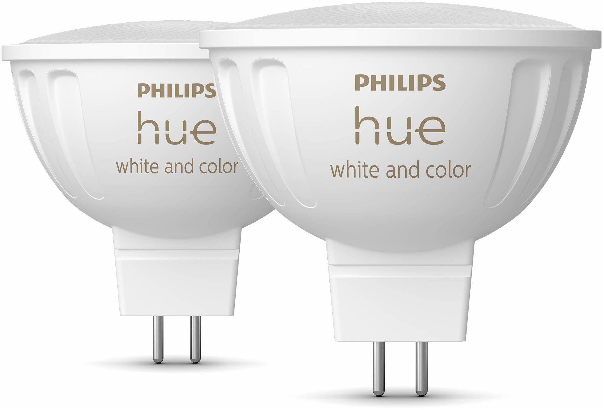 Philips Hue LED-Leuchtmittel White Ambiance MR16 400lm, GU 5,3, 2 St., Farbwechsler