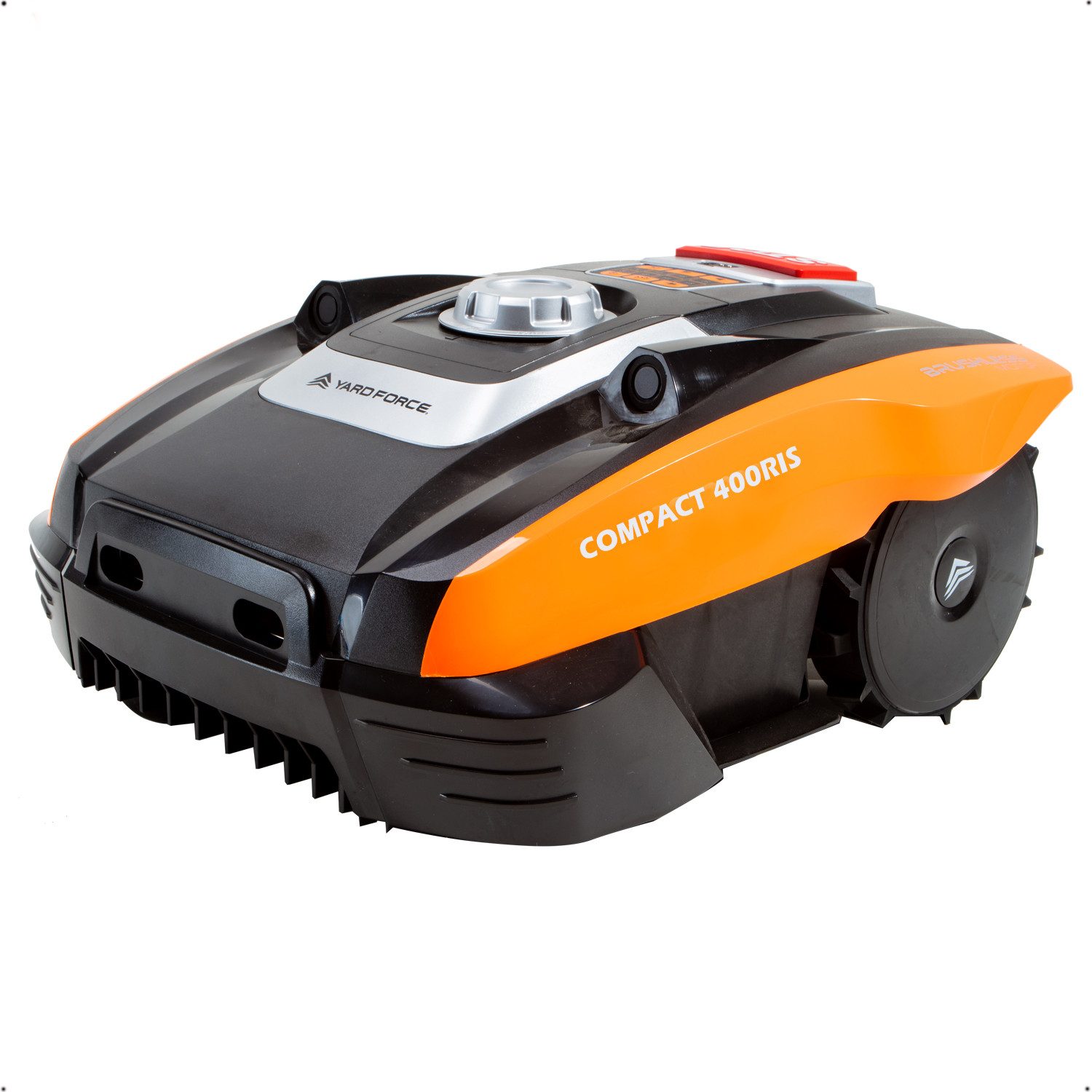 Yardforce Rasenmähroboter COMPACT 400RiS, mit Magnetdraht-Navigation für 400 m²