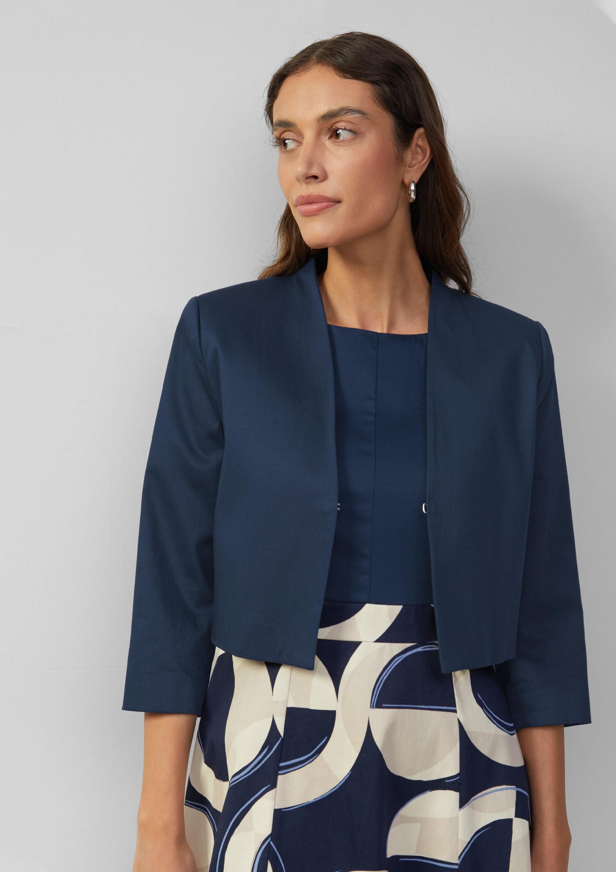 s.Oliver Jackenblazer Indoor-Blazer Verkürzter Blazer mit günstig online kaufen