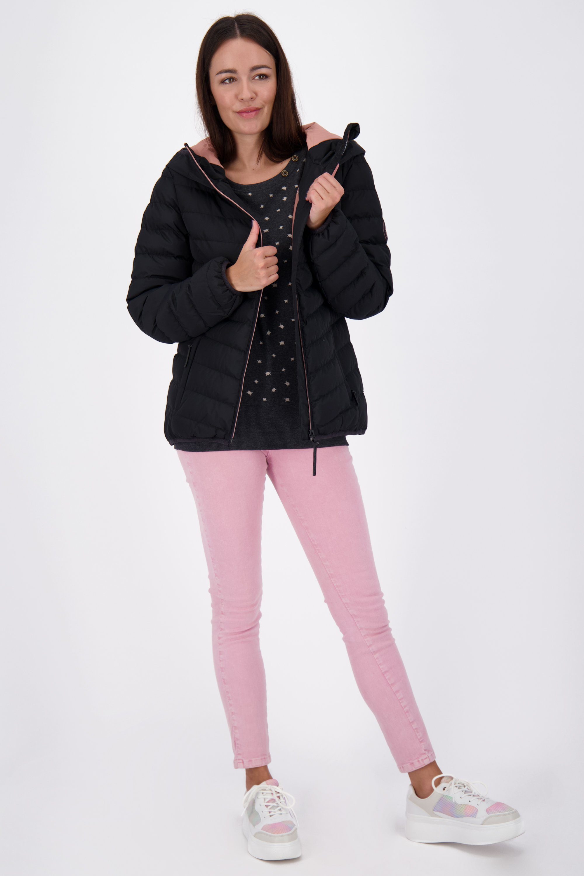 Jacket Jacke gefütterte A Damen Alife Winterjacke, RabeaAK Kickin moonless Winterjacke &