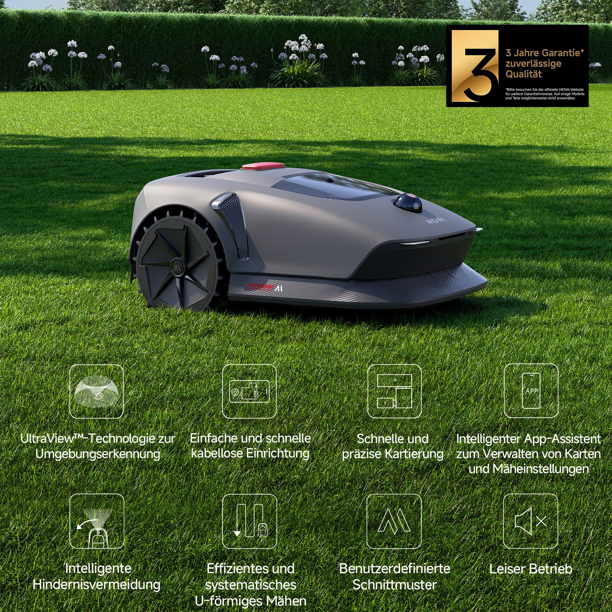 Mova Rasenmähroboter »MOVA 600 Kit«, bis 600 m² Rasenfläche, (mit Ladestati günstig online kaufen