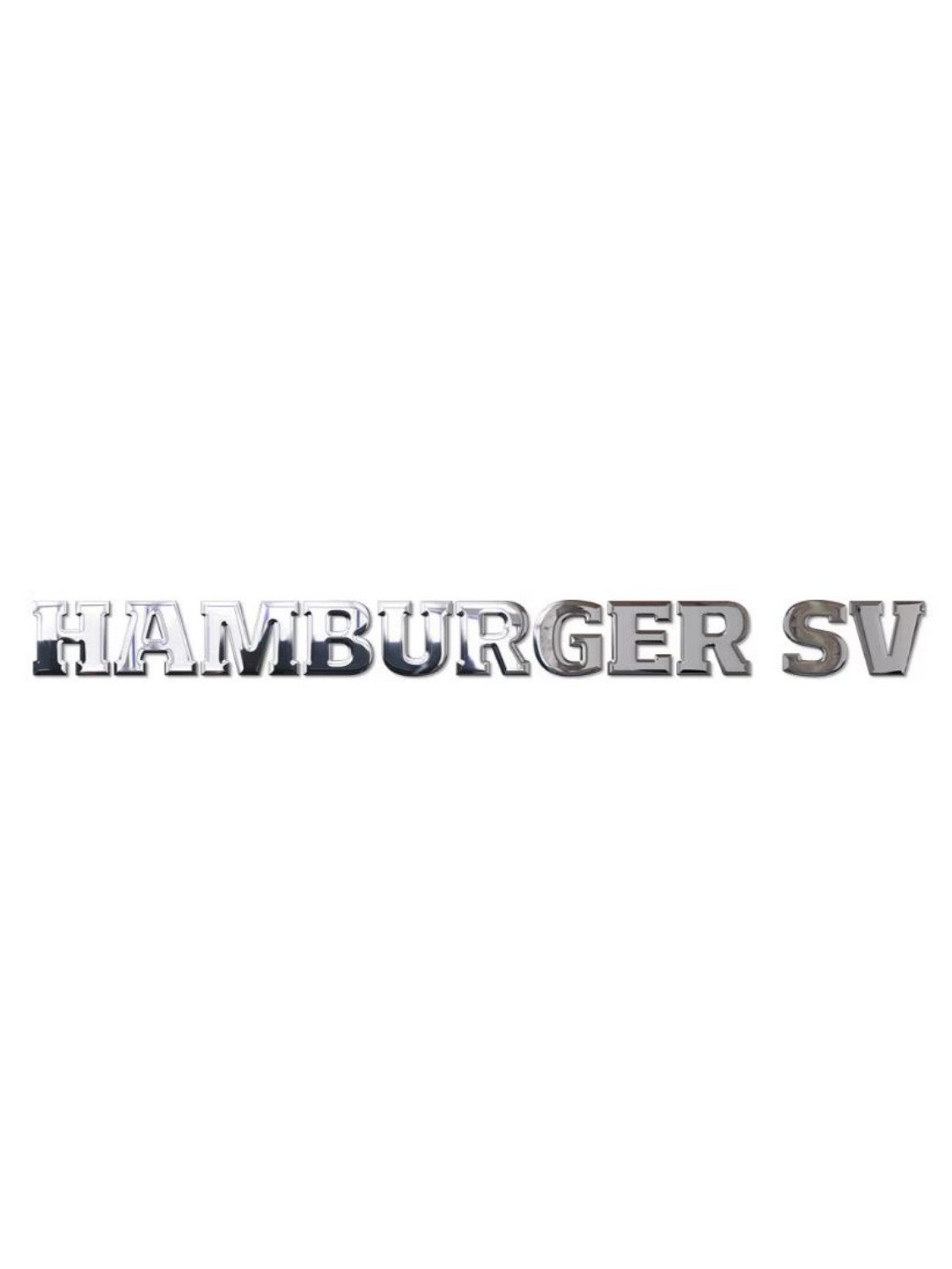 VertriebsArena GmbH Aufkleber HSV Schriftzug Chrom