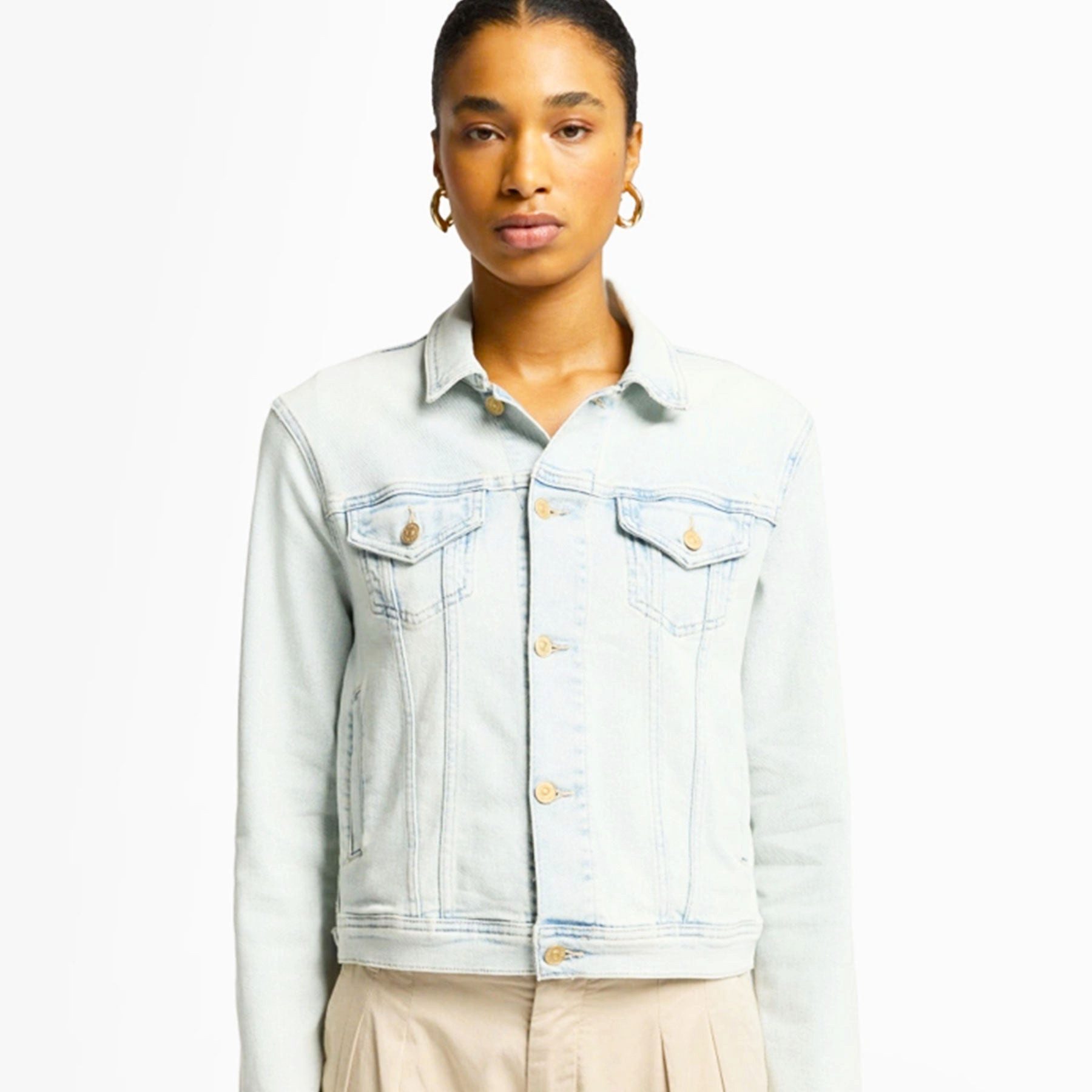 SEVEN FOR ALL MANKIND 5-Pocket-Jeans SEVEN FOR ALL MANKIND Jeansjacke CLASSIC TRUCKER MAUI - Blau