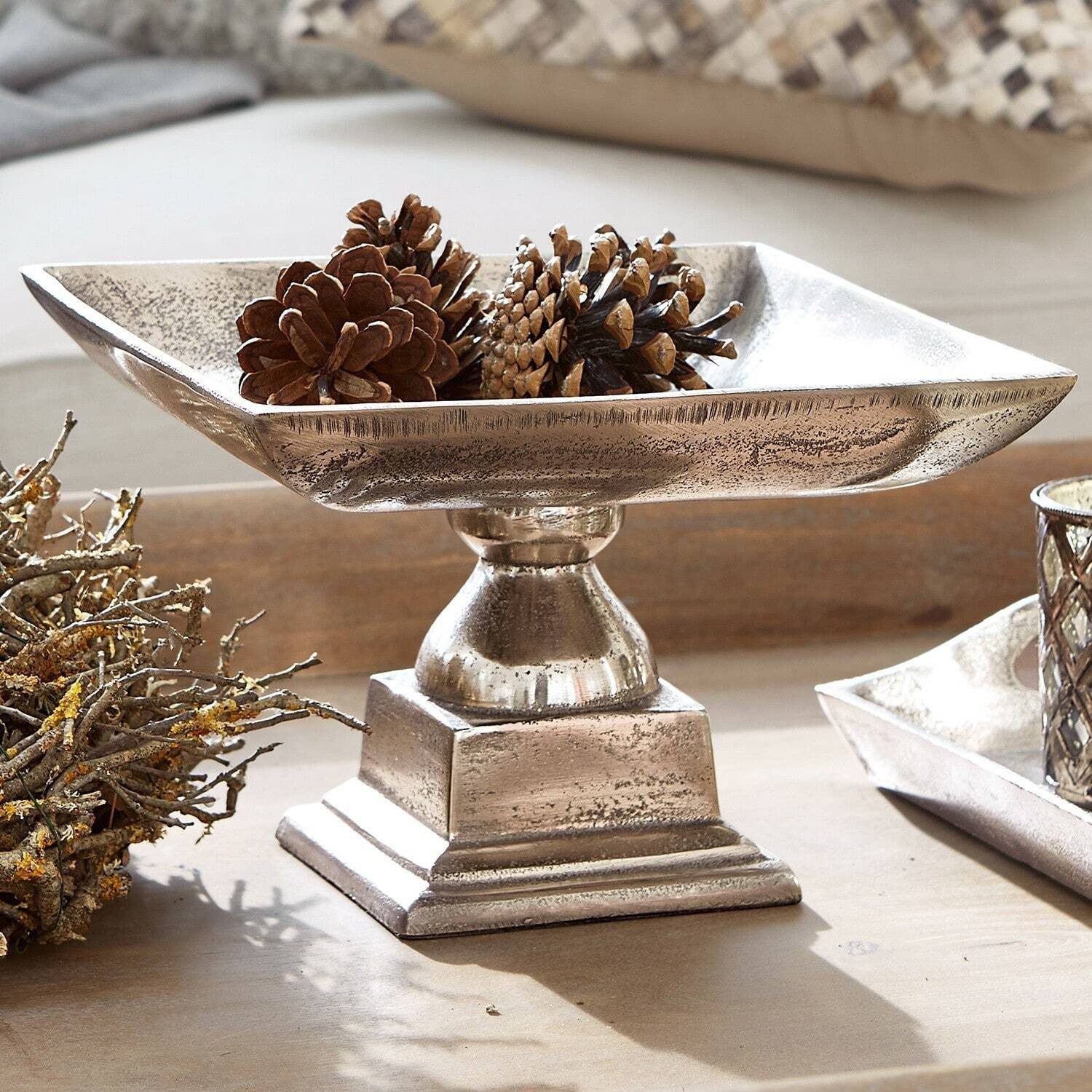 Mirabeau Dekoschale Schale Philippa antiksilber günstig online kaufen