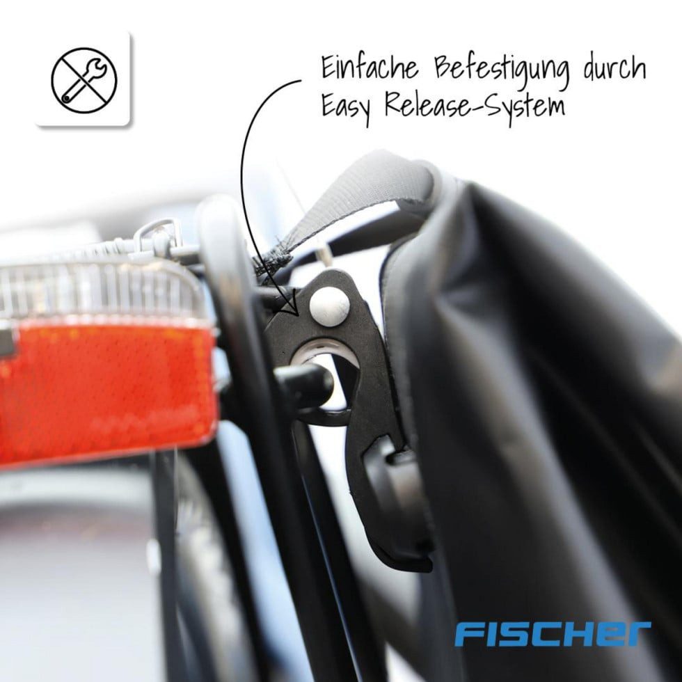 fischer Fahrradkorb Fischer Gepäckträgertasche PLUS Emendo 23 L
