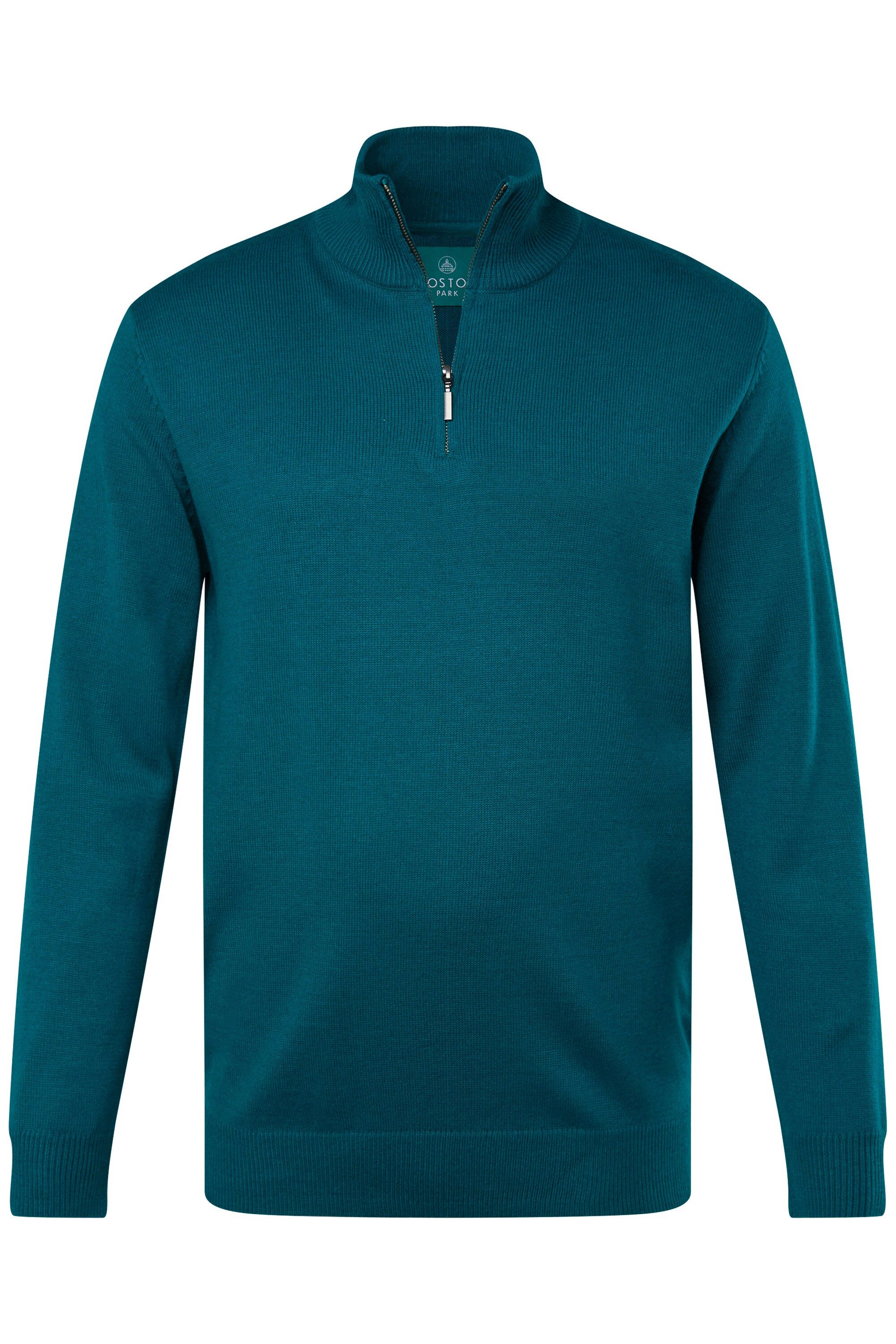 Boston Park Rundhalspullover Boston Park Troyer Strick Zippkragen bis 84/86 günstig online kaufen