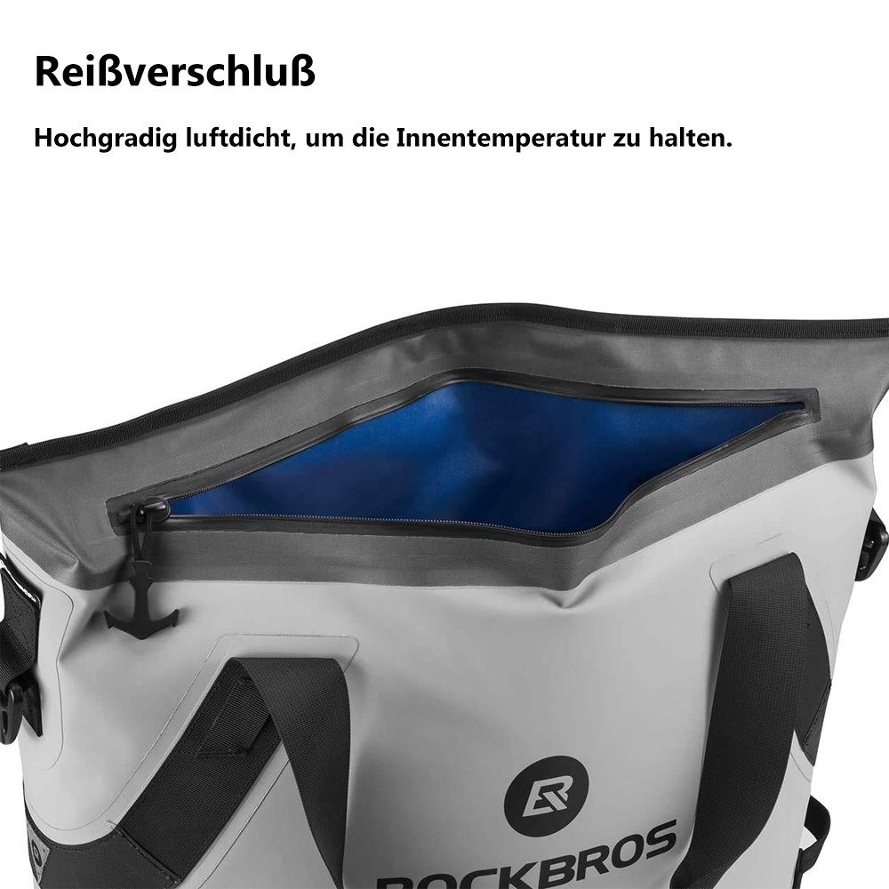 ROCKBROS Picknickkorb BX-003 (Kühltasche, 48h Kühlleistung, Camping), Kühlbox, Picknicktasche, Wasserdicht Outdoor