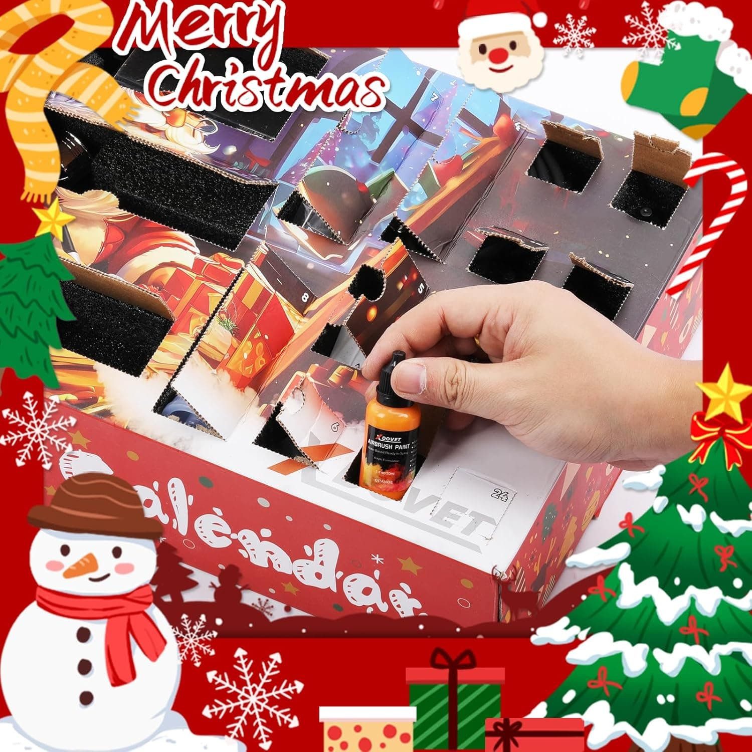 autolock Airbrushpistole Airbrushset mit Farblack 16 Farben/20ml,32 PSI Dua günstig online kaufen