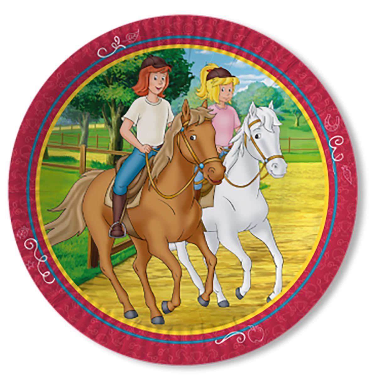 dh konzept Papierdekoration Bibi & Tina Party Deko Set für Kindergeburtstage